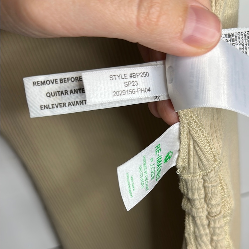 J. Crew Vintage Rib Ruched Midi Dress - Picture 8 of 12
